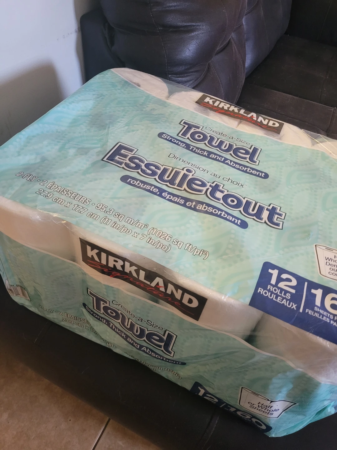 Kirkland Signature Create-a-Size Paper Towels - 12 Rolls