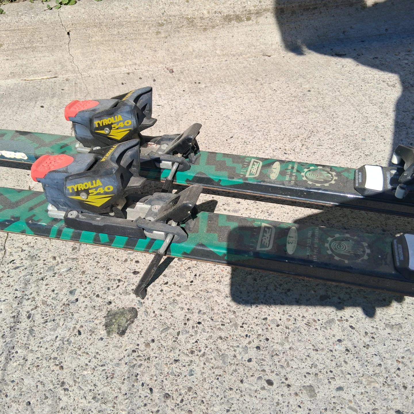 FIRE Skis with Tyrolia 540 Bindings