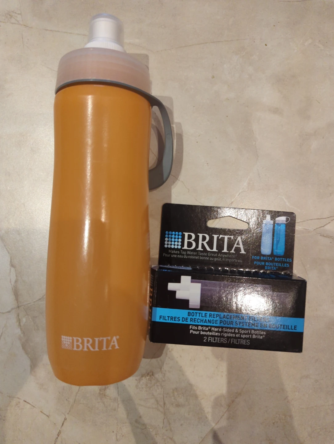 Brita Water Bottle with 1 new Replacement Filter ⚽