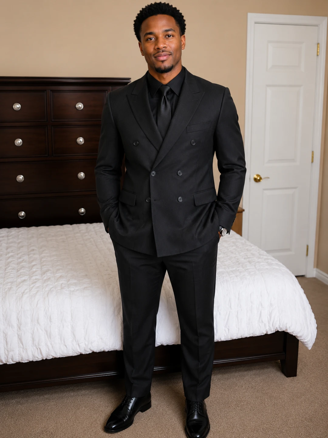 Porta Bella Black Suit