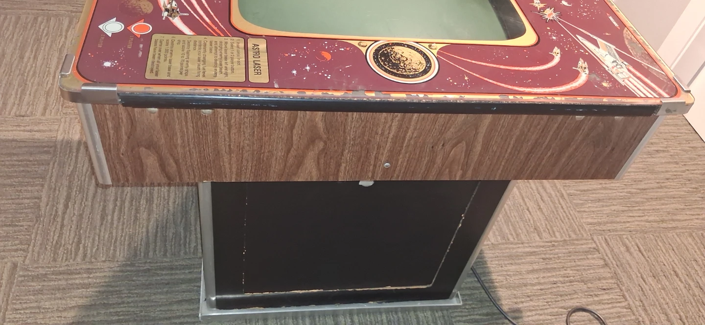 FULLY WORKING Astro Laser Arcade Game CABINET SET