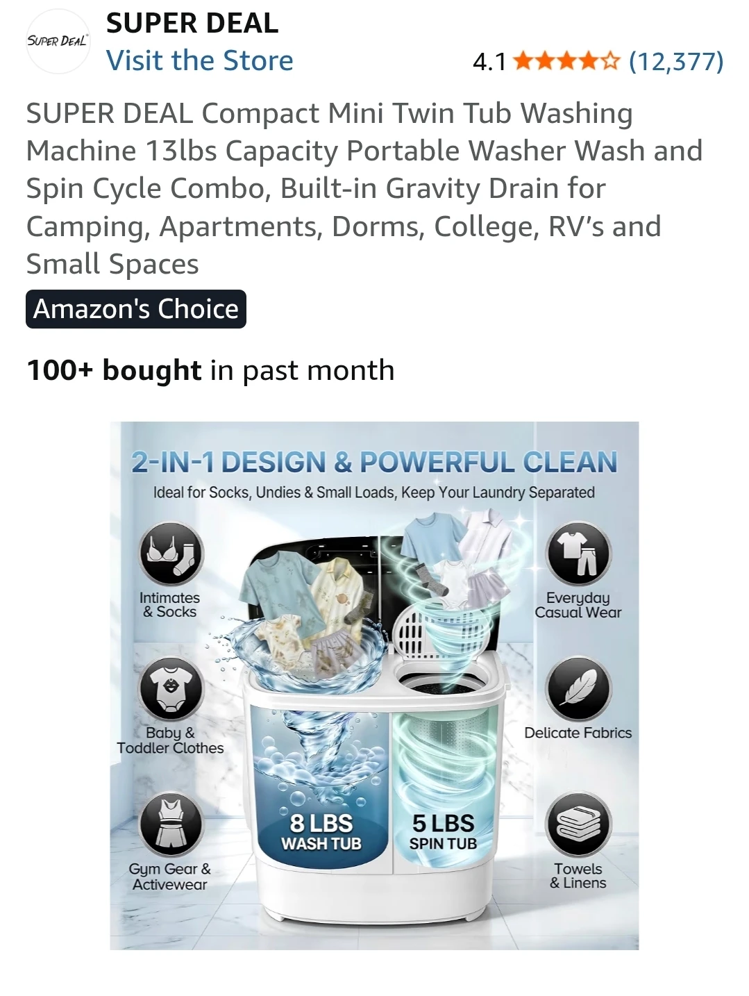Mini Twin Tub Washing Machine - photo 5