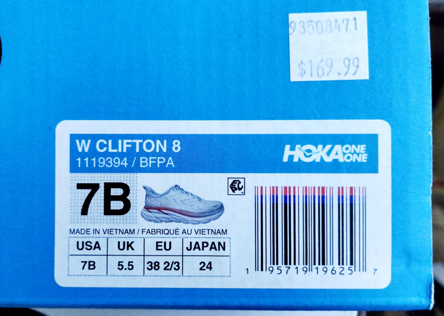 New Never Worn Hoka Clifton 8 Womens Running Shoes - Size 7B - photo 2
