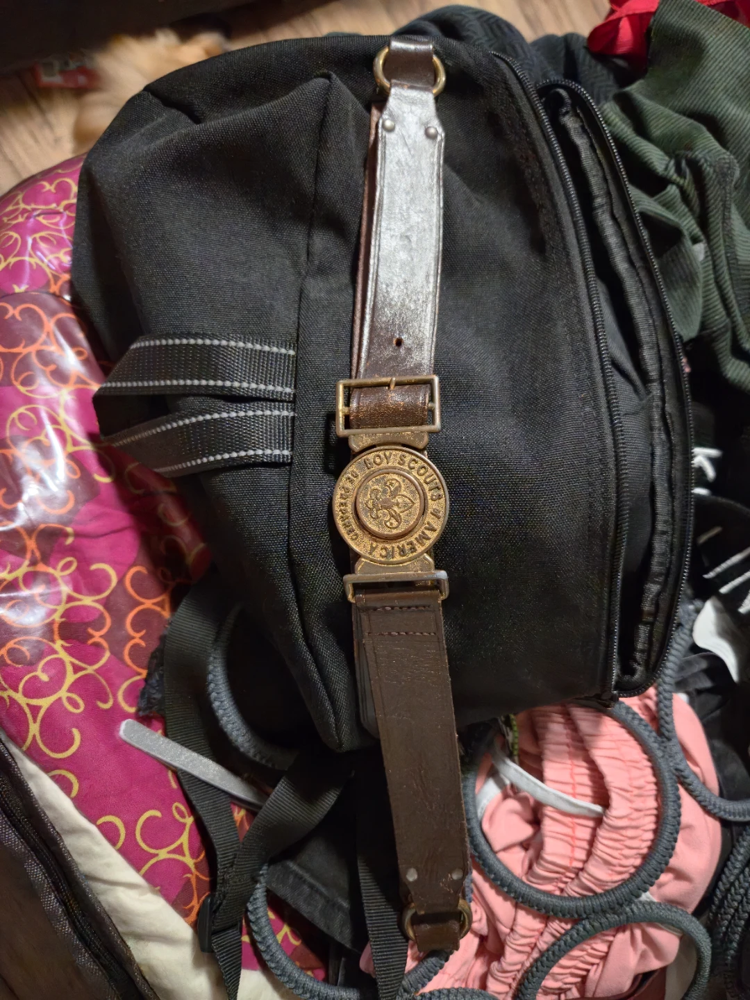 Vintage Boy Scout America Leather Belt - photo 3