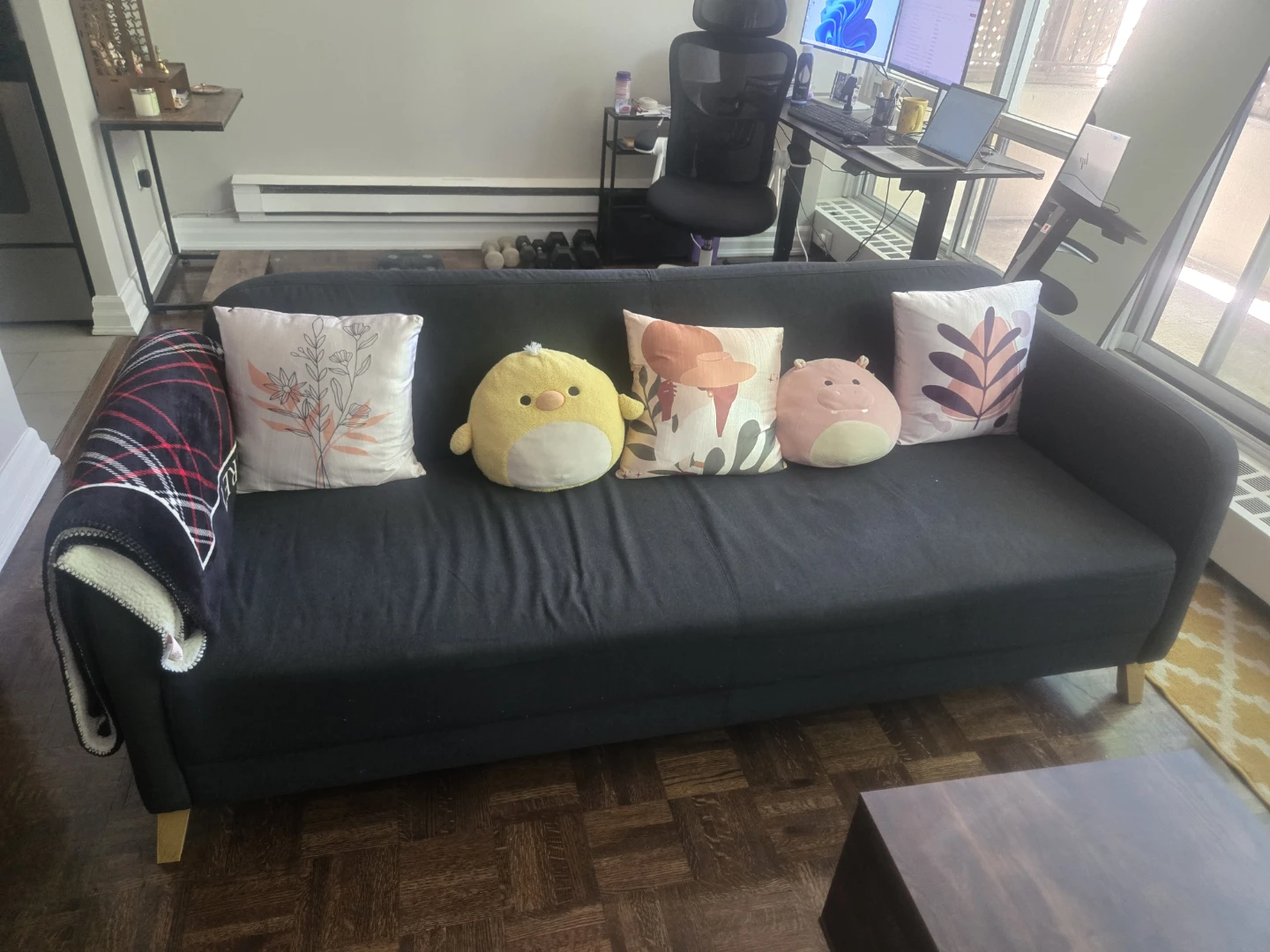 Grey Sectional Sofa with Storage - photo 2