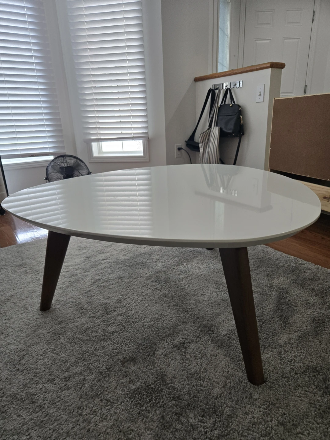 White Oval Coffee Table