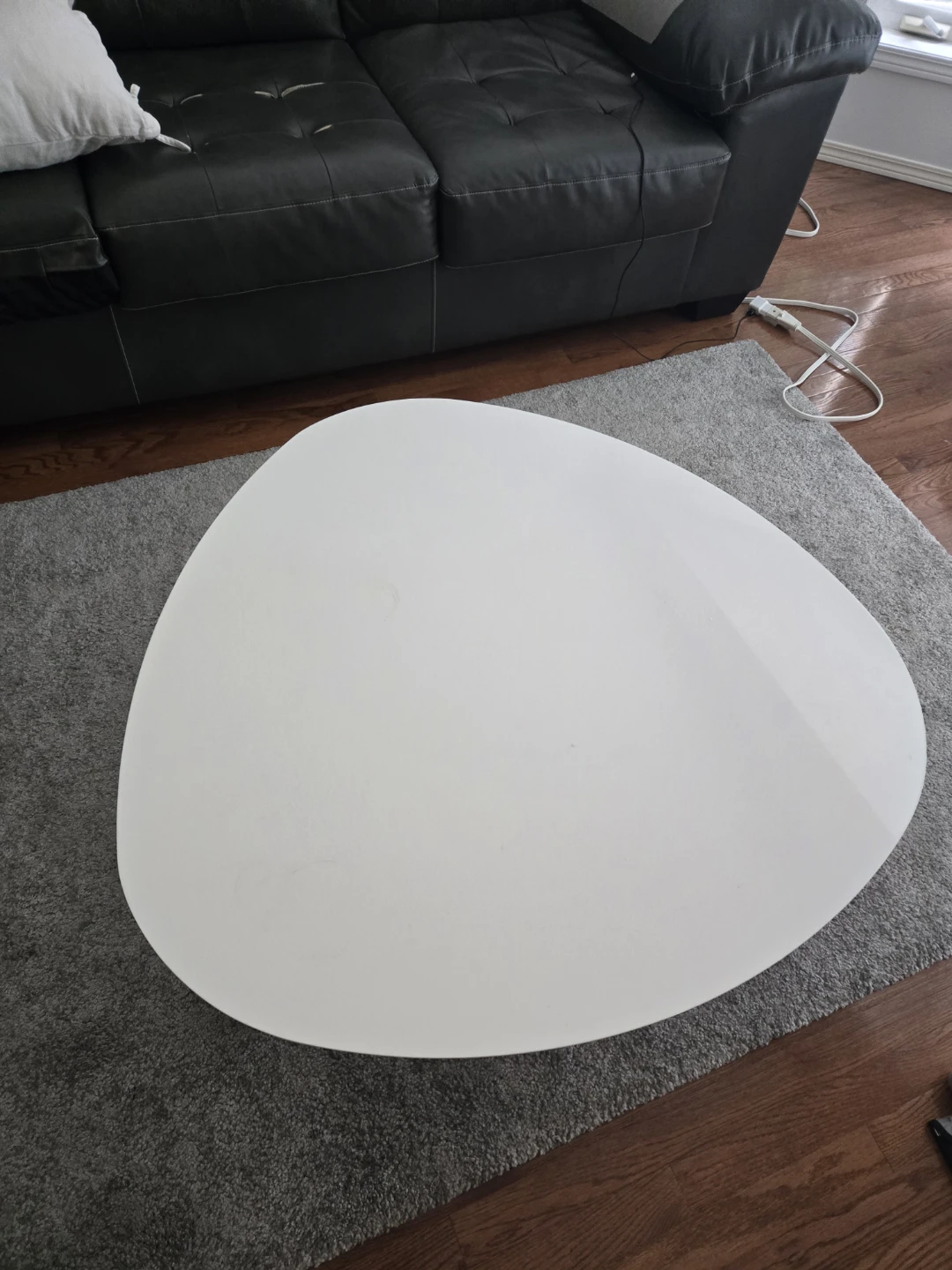 White Oval Coffee Table - photo 2