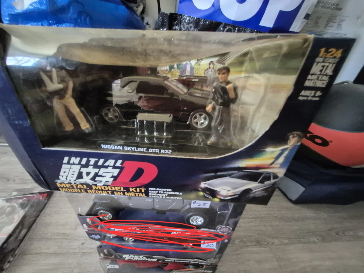 Jada Initial D Nissan Skyline GTR R32 Metal Model Kit 1:24 - photo 2
