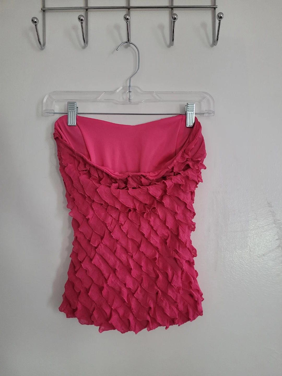 Pink Ruffled Tube Top - photo 2