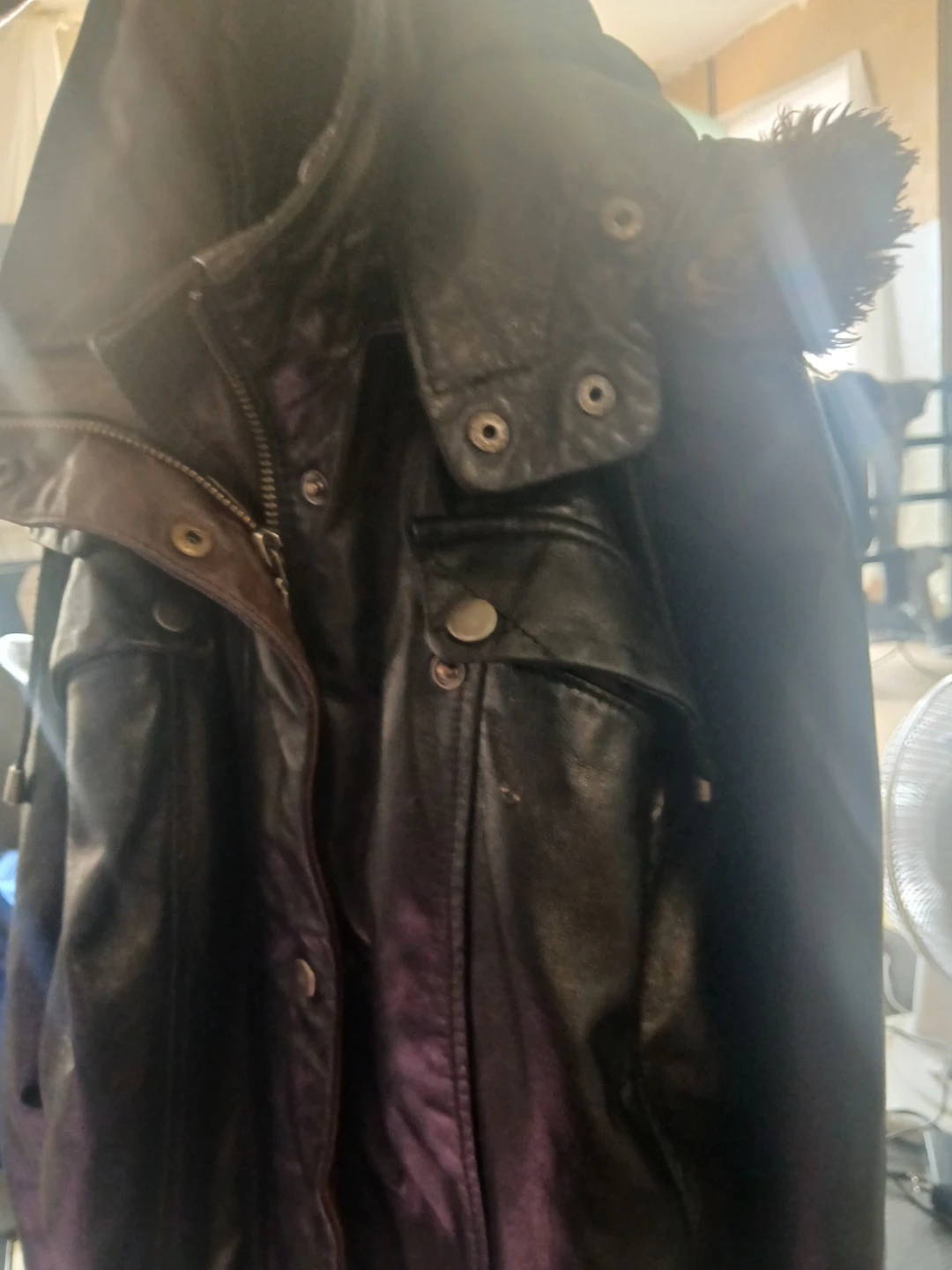 Danier  Leather Jacket with Fur Trim - photo 2