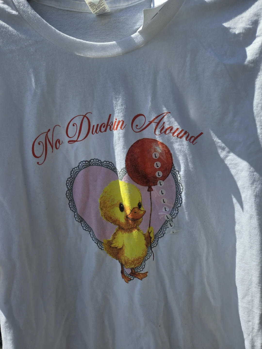 White "No Duckin Around" Graphic T-Shirt - photo 2