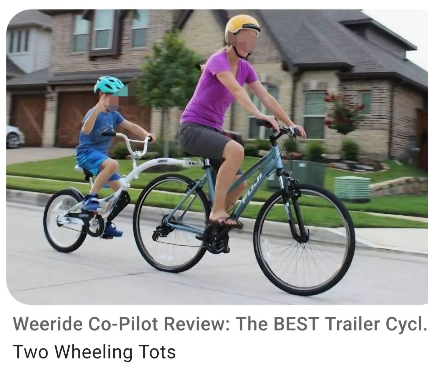 Copilot Weeride (Single-wheel "tag-along" trailer bike)