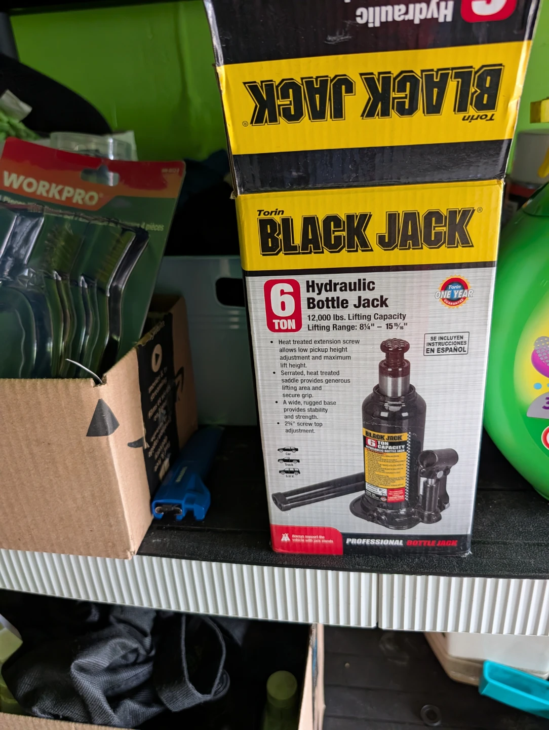 Torin Black Jack 6 Ton Hydraulic Bottle Jack