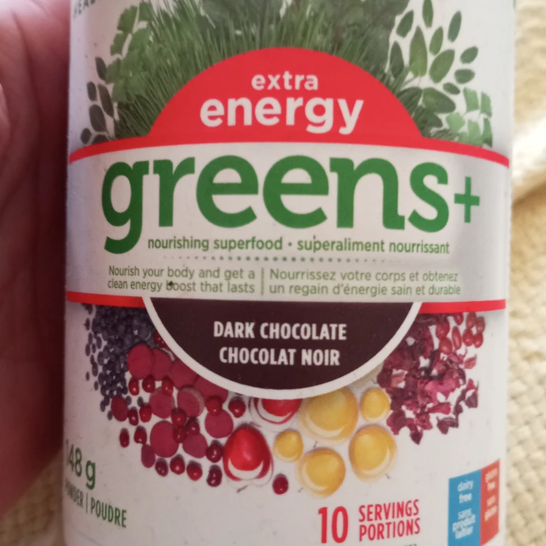 Genuine Health Extra Energy Greens+ Powder - Dark Chocolate - photo 2
