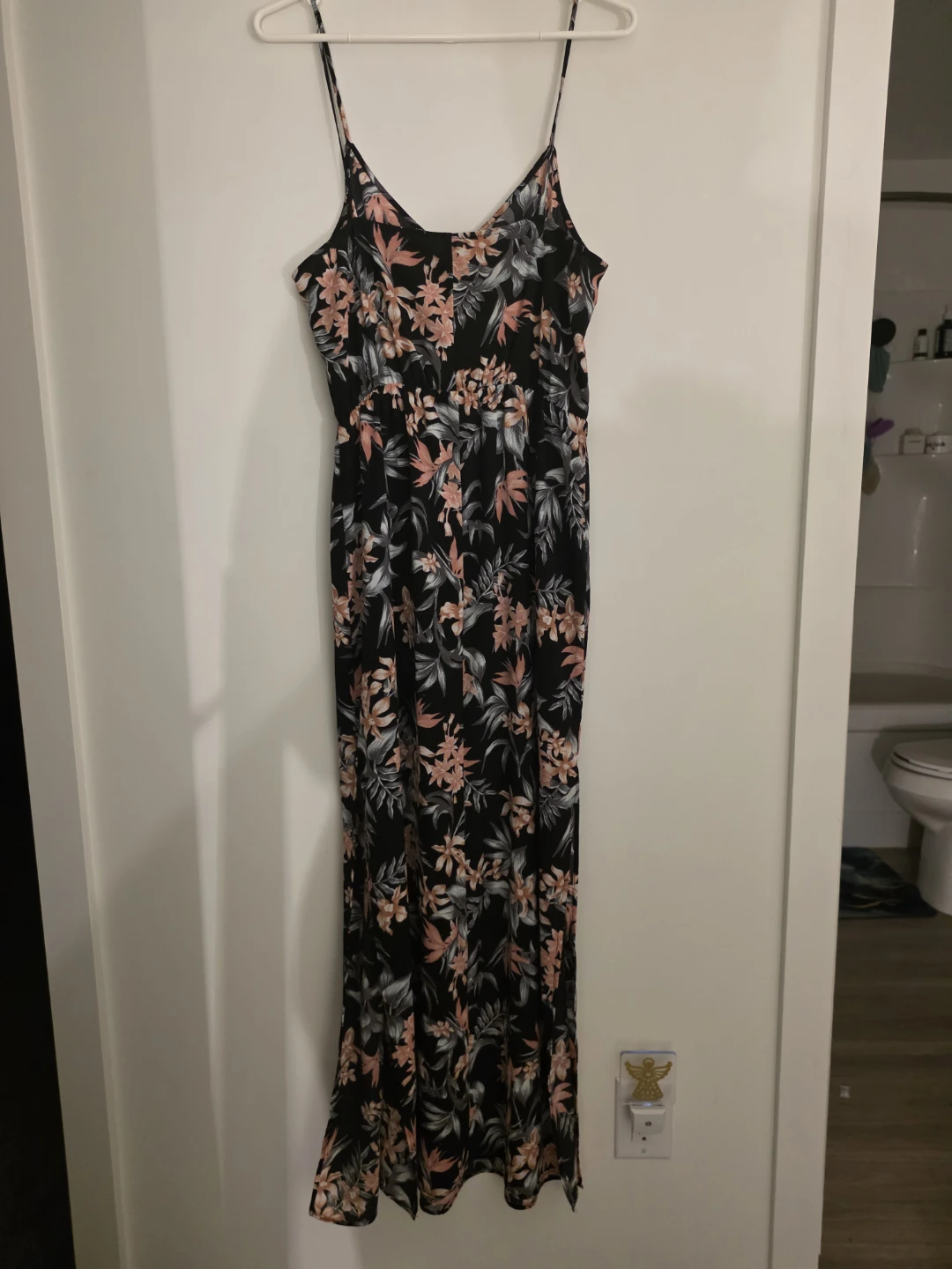 Black Floral Maxi Dress - photo 4