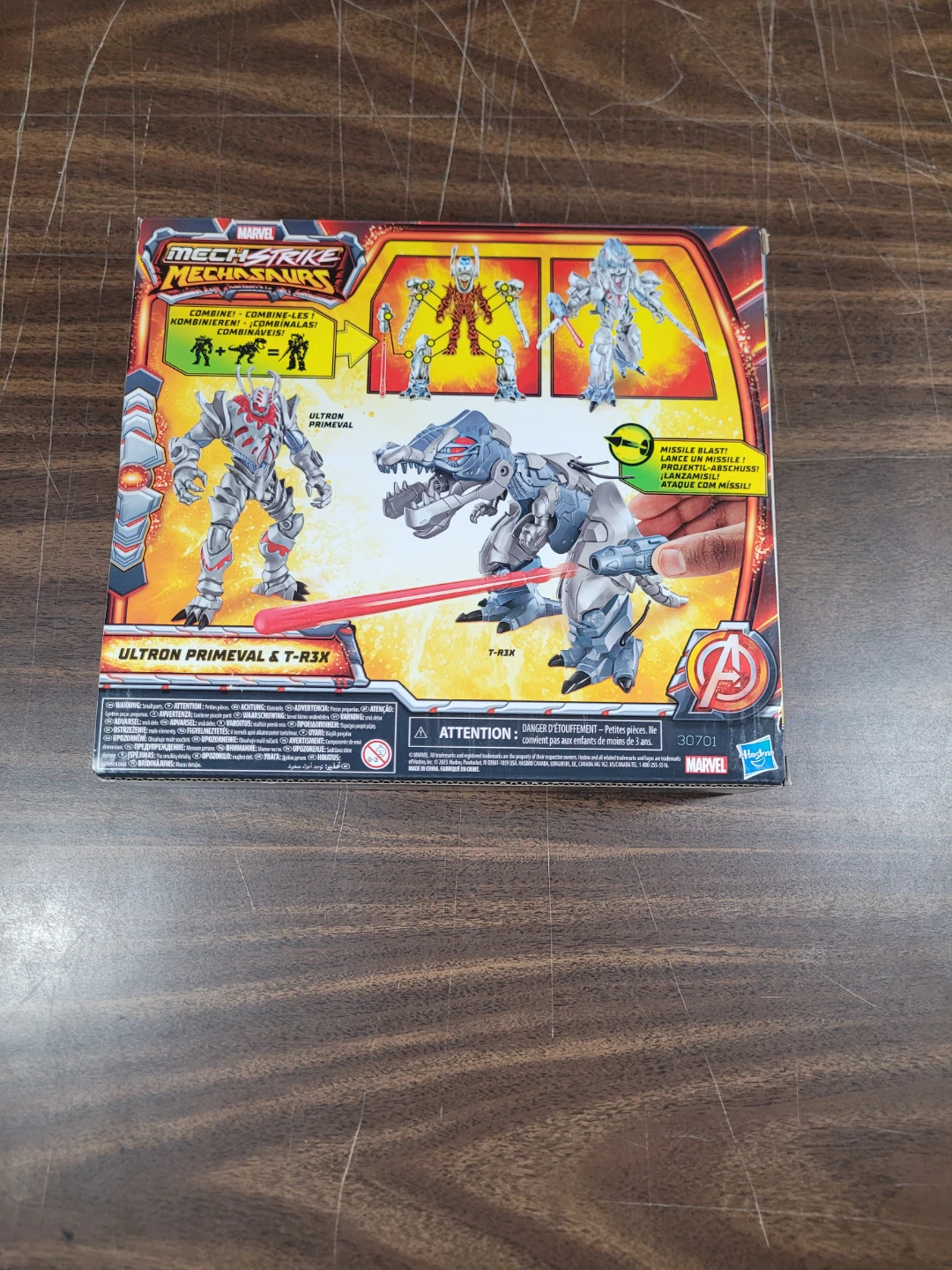 Marvel Mech Strike Mechasaurs Ultron Primeval & T-R3X Toy Set - photo 2