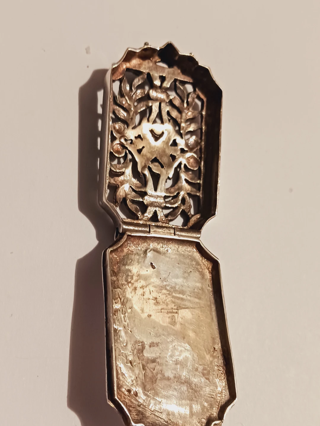 Antique Sterling Silver 925 Marcasite Locket Pendant - photo 4