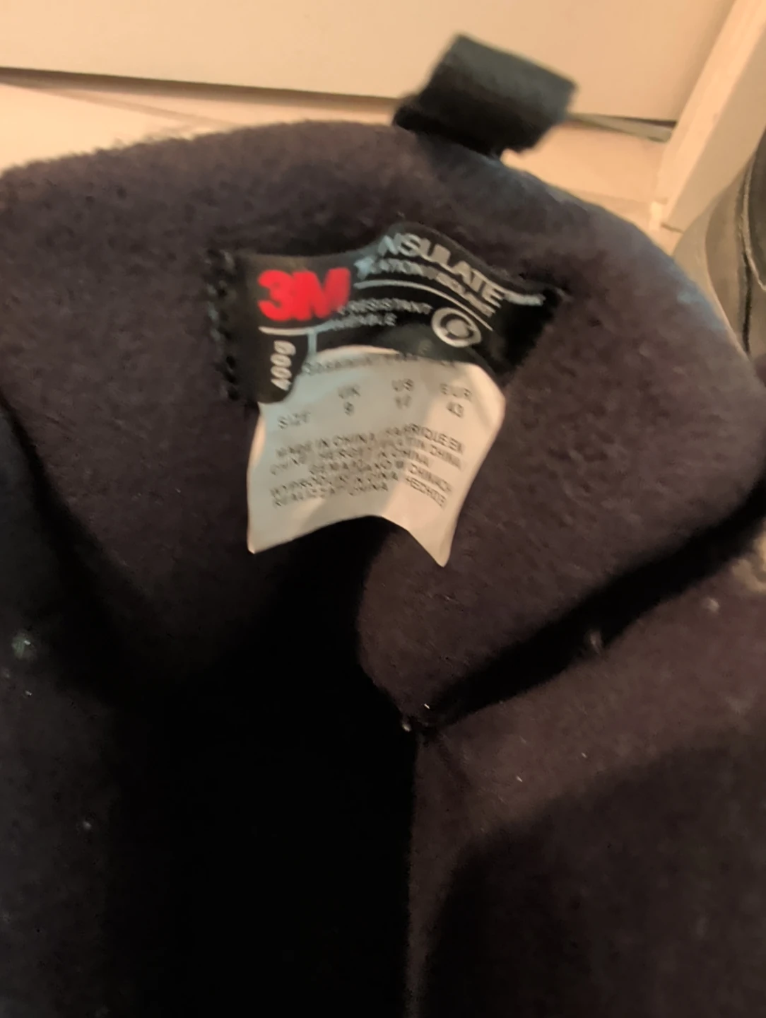 Black Insulated Winter Boots Size 9
