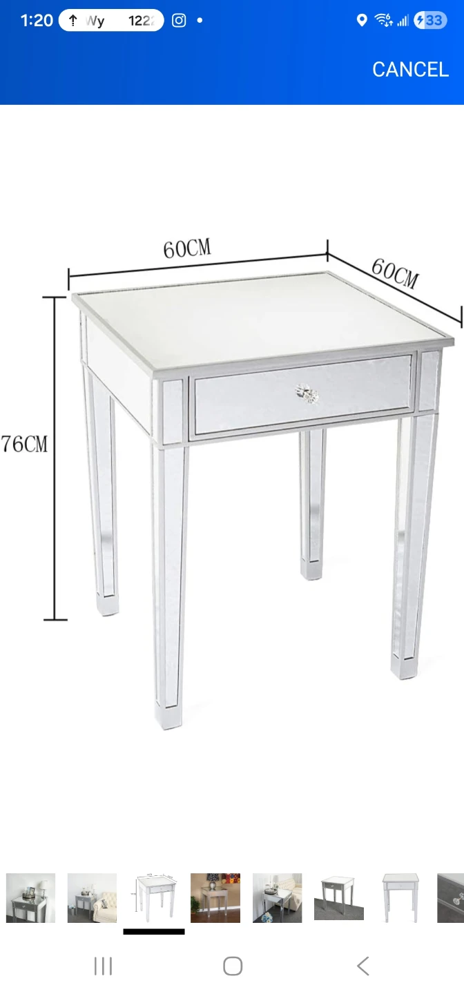 2 mirror side tables - photo 3