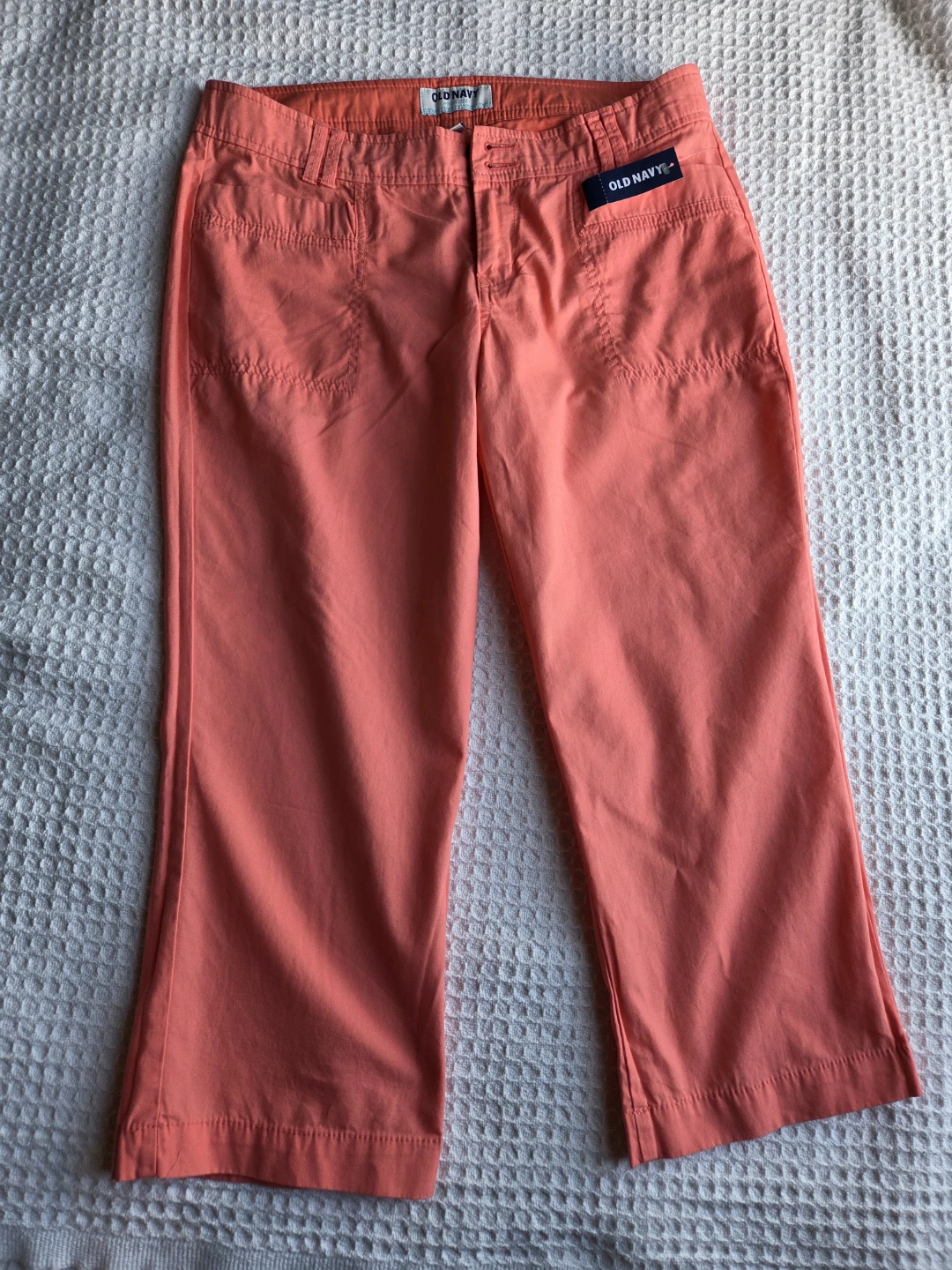 Old Navy Brand New Orange 4-Pocket Cropped Pants Size 4