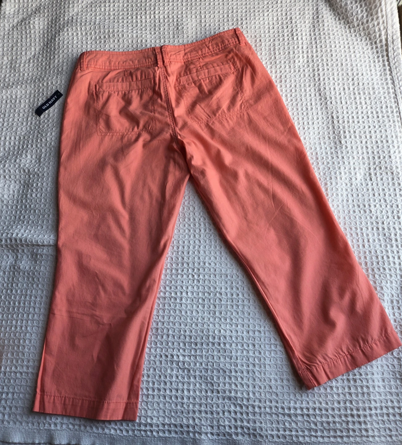 Old Navy Brand New Orange 4-Pocket Cropped Pants Size 4 - photo 2