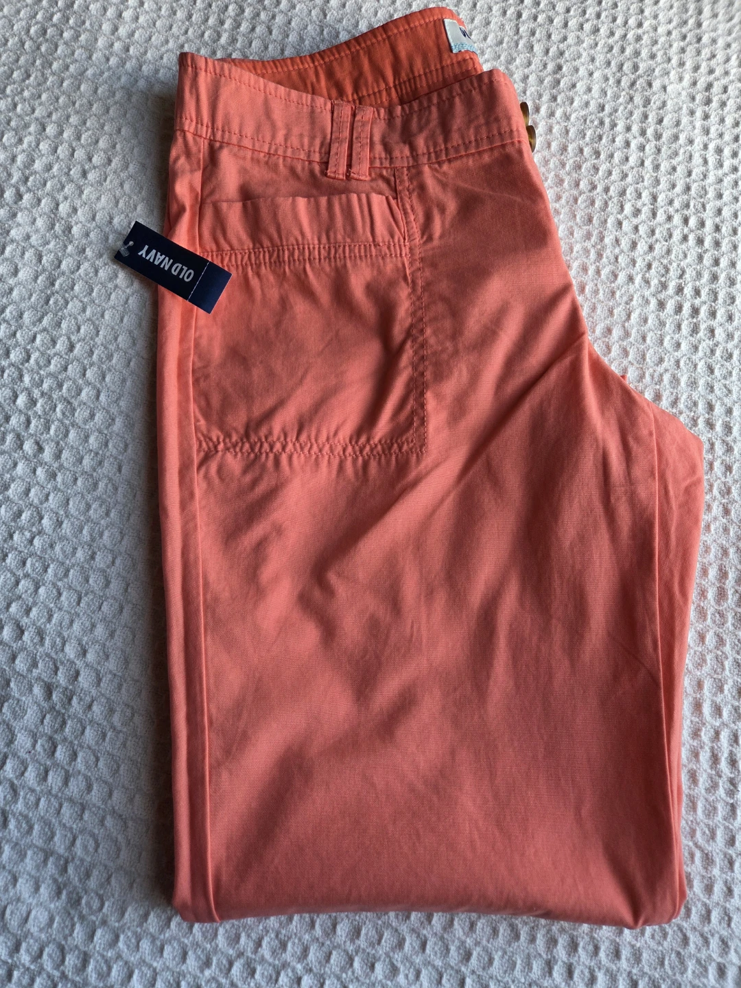 Old Navy Brand New Orange 4-Pocket Cropped Pants Size 4 - photo 4