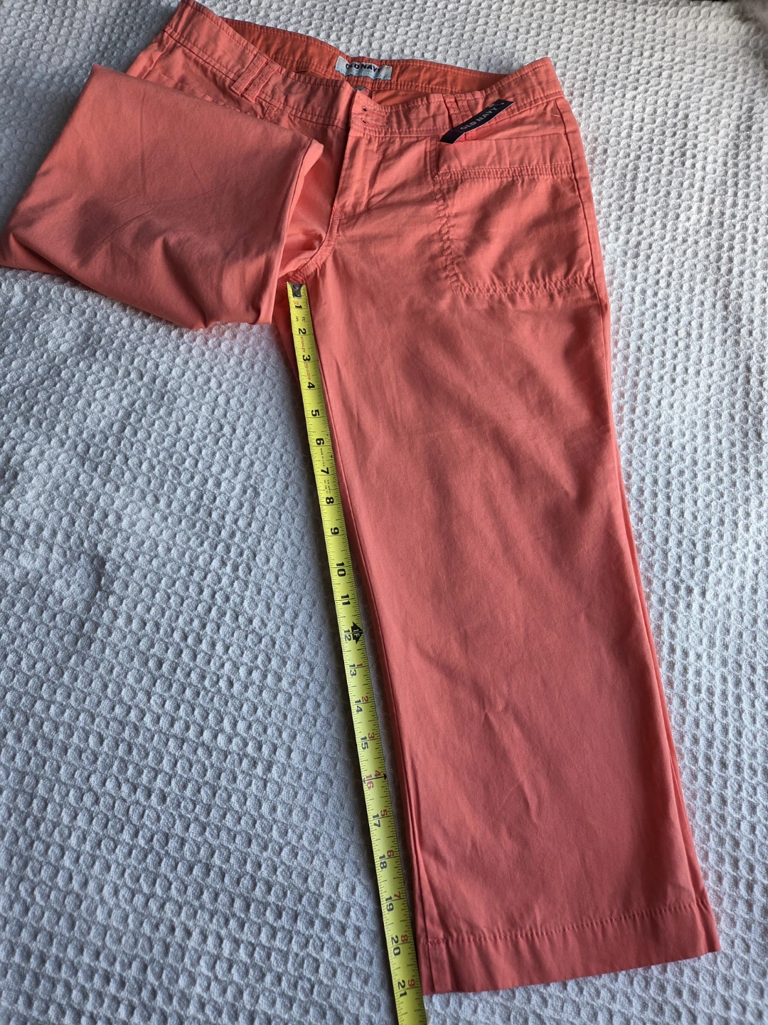 Old Navy Brand New Orange 4-Pocket Cropped Pants Size 4 - photo 5