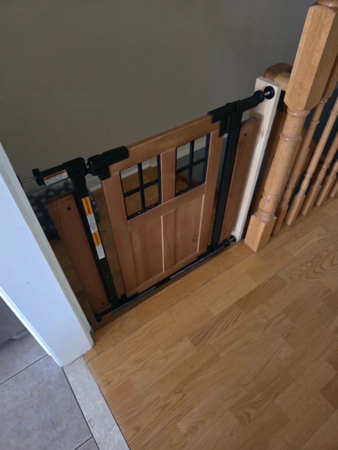 ​Evenflo Barn Door Walk-Thru Baby Gate – Wood & Metal
