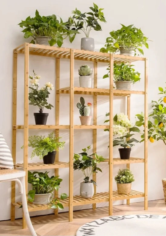 Bamboo Plant Stand Shelf