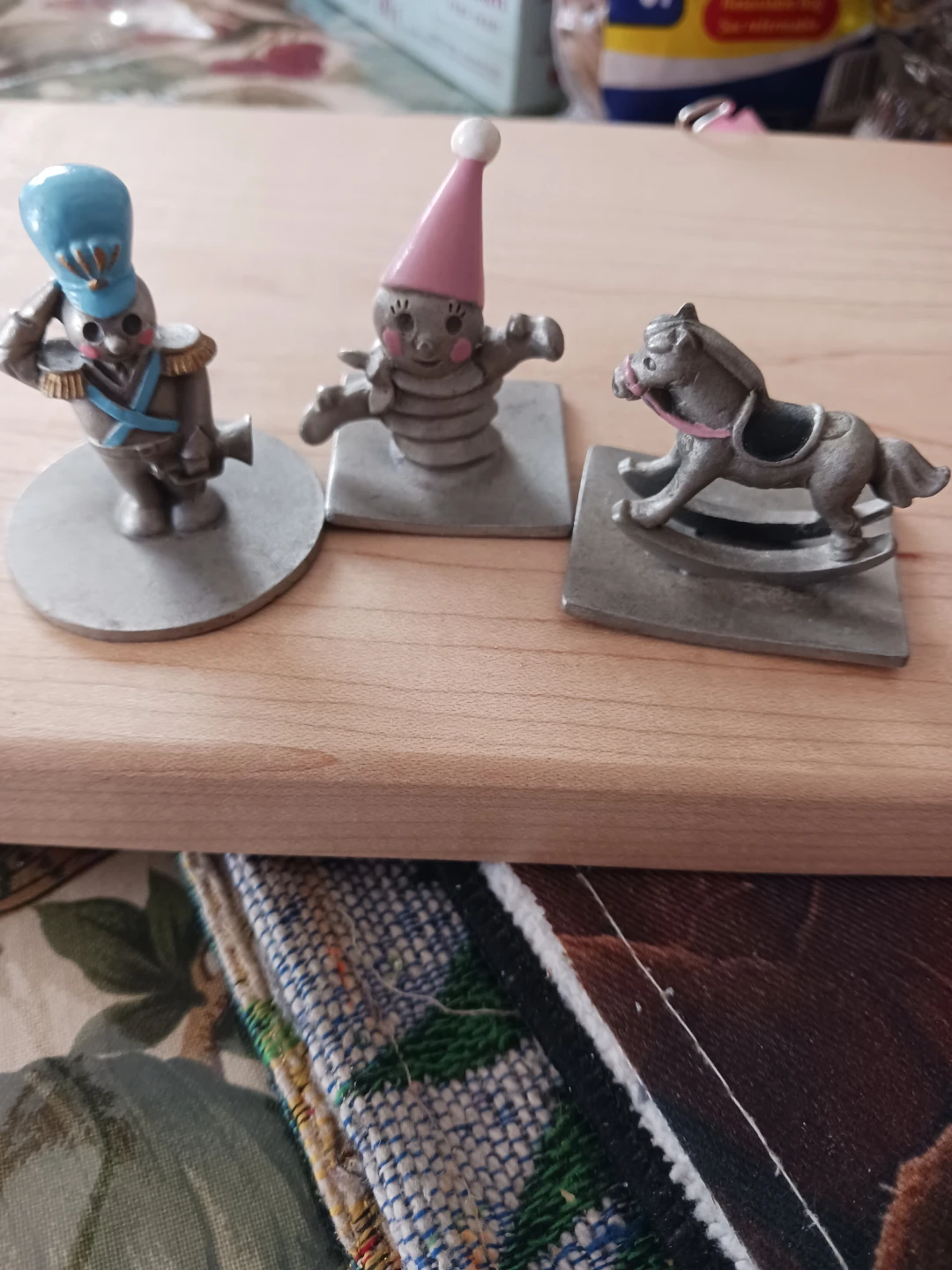 Pewter Figurines - Toy Soldier, Spring Toy, Rocking Horse - photo 2
