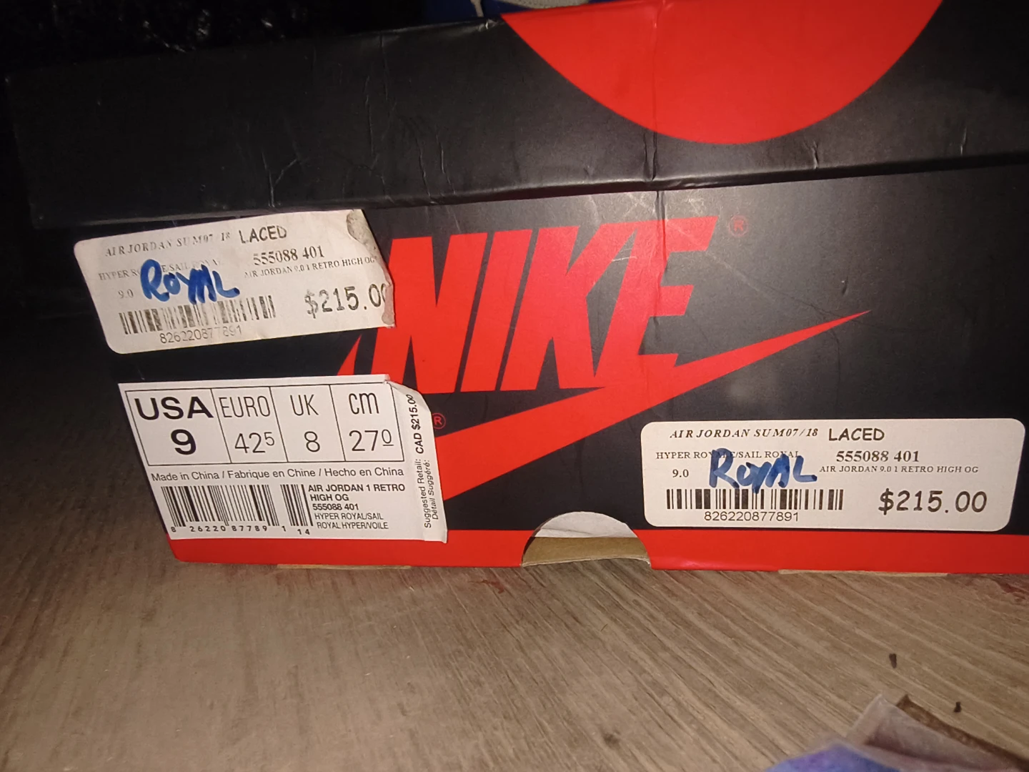Air Jordan 1 Retro High OG Royal Blue - photo 4