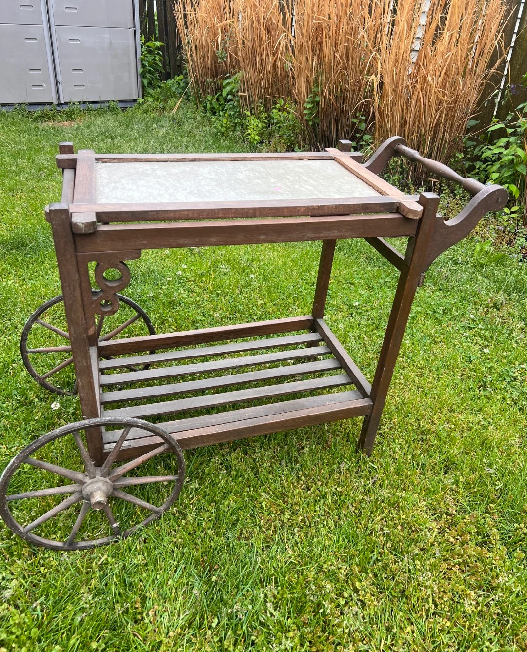 Vintage bar cart