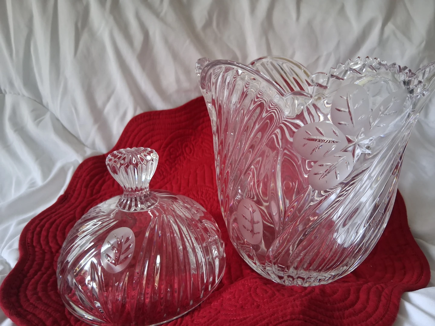 Crystal Ice Bucket with Lid - photo 2