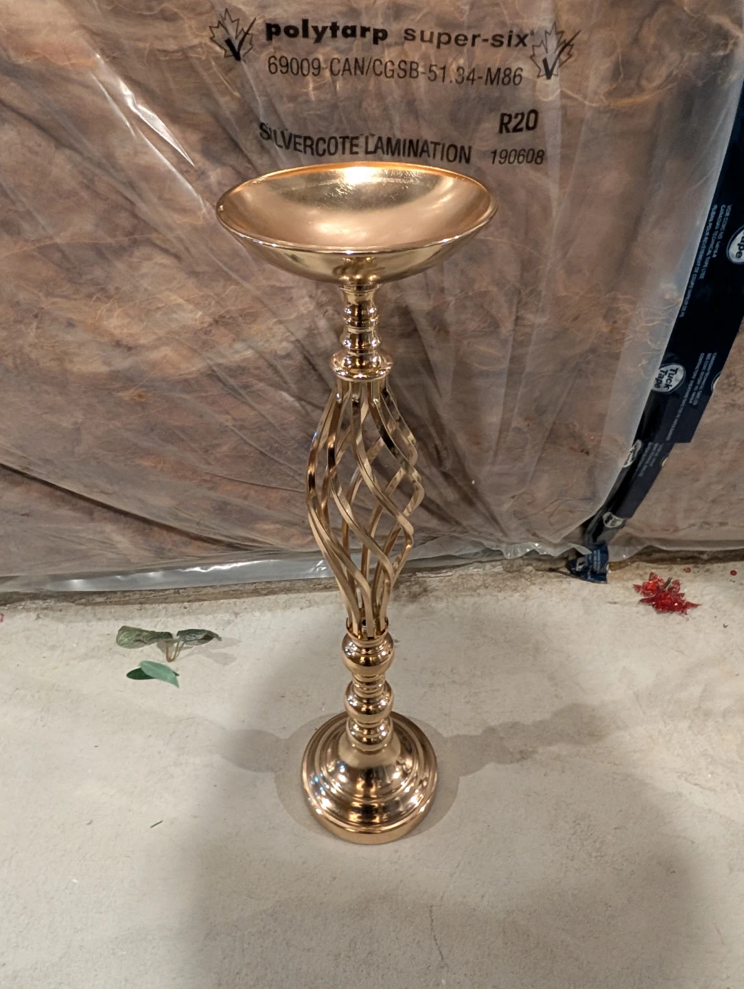 Gold Decorative Pedestal Stand