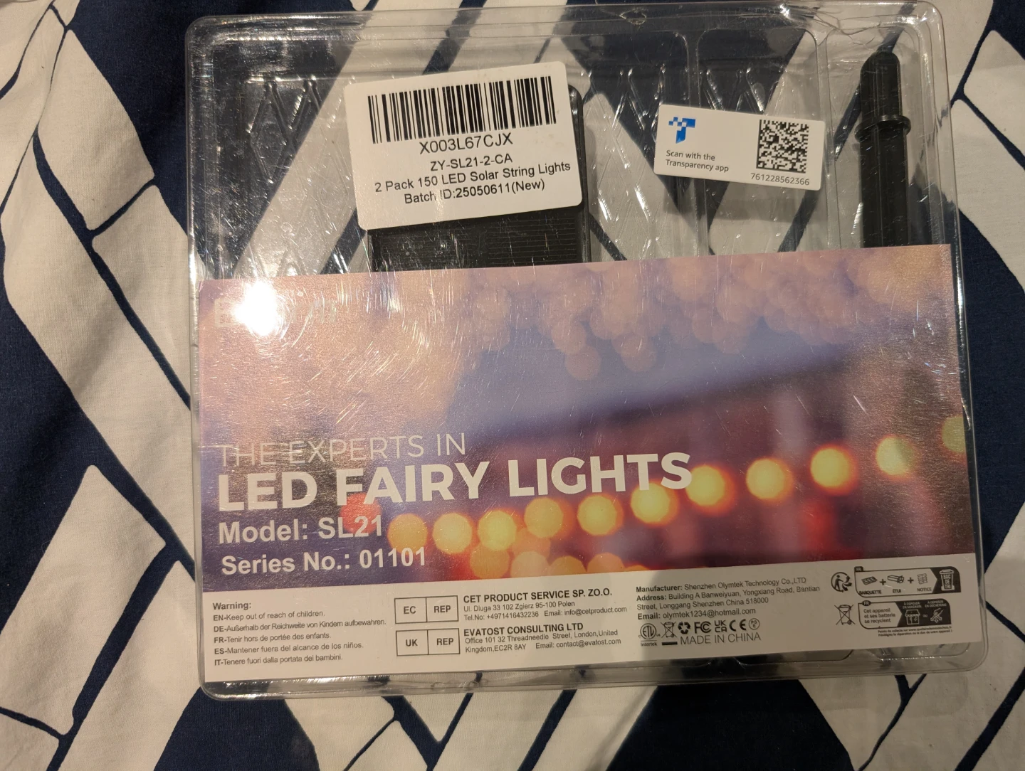 1 Pack 150 LED Solar String Lights
