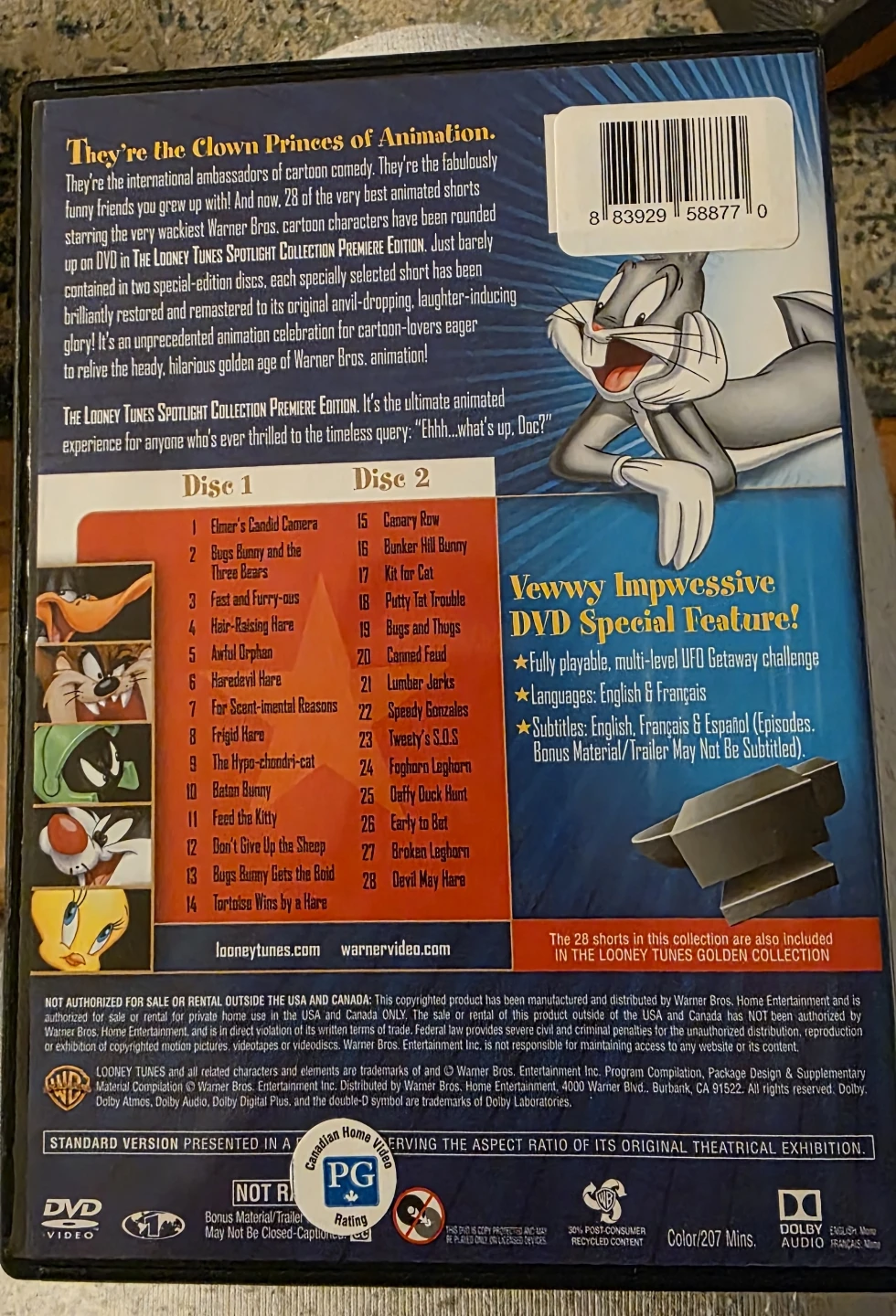 Looney Tunes Spotlight Collection: The Premiere Edition DVD - photo 2