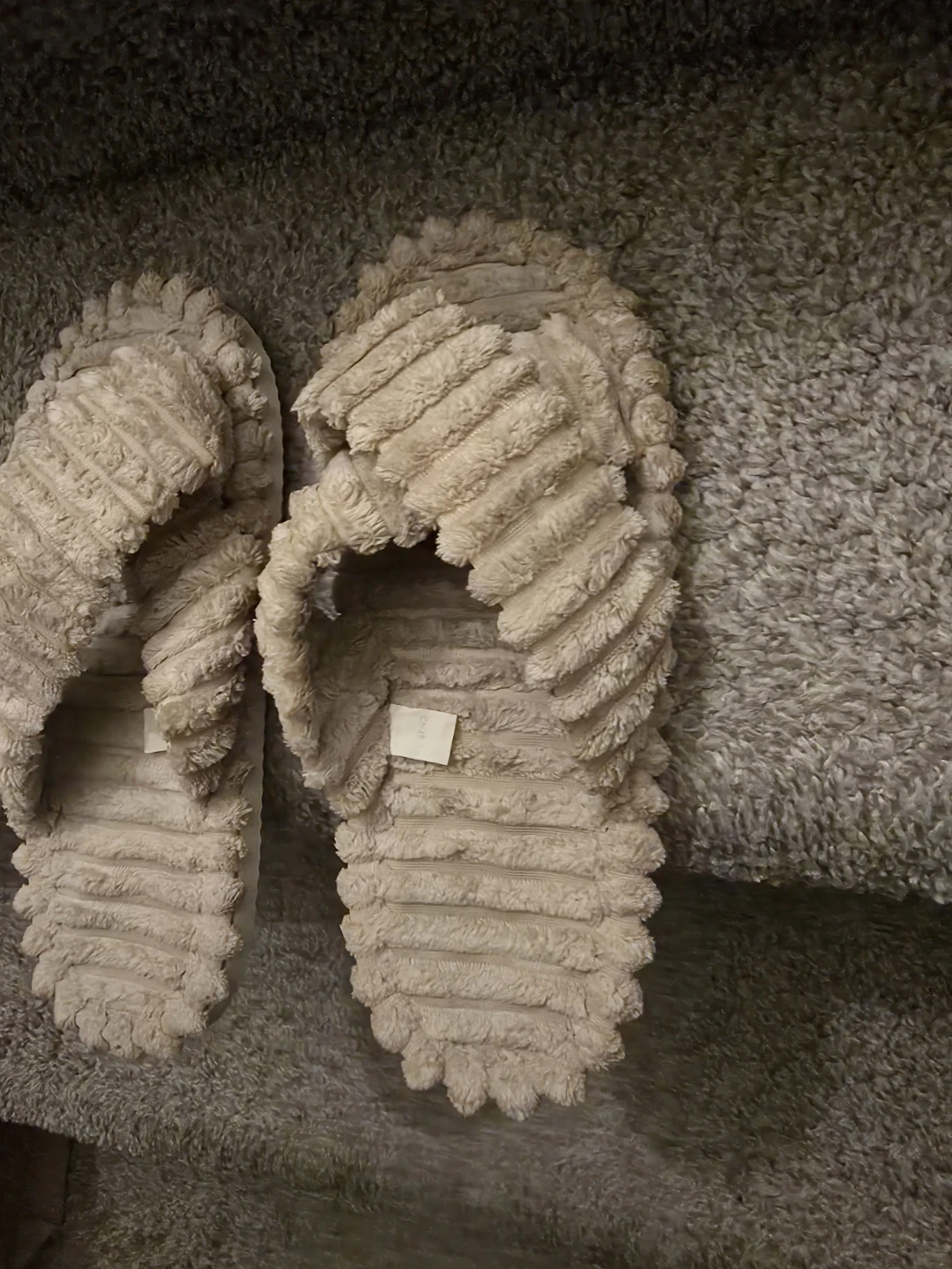 Cozy Beige Corduroy Slippers - photo 4