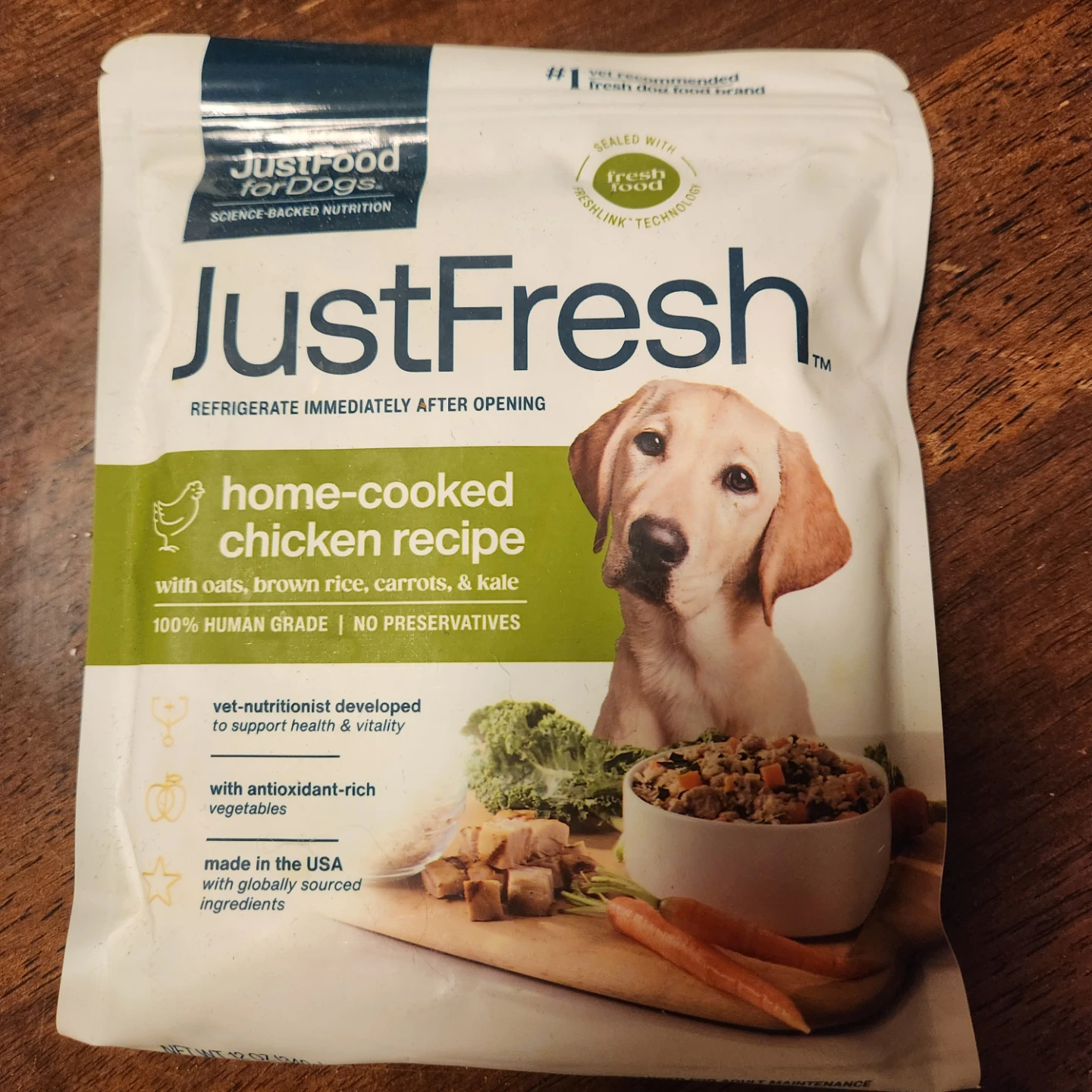 JustFoodForDogs JustFresh Home-Cooked Chicken Recipe Dog Food - photo 2