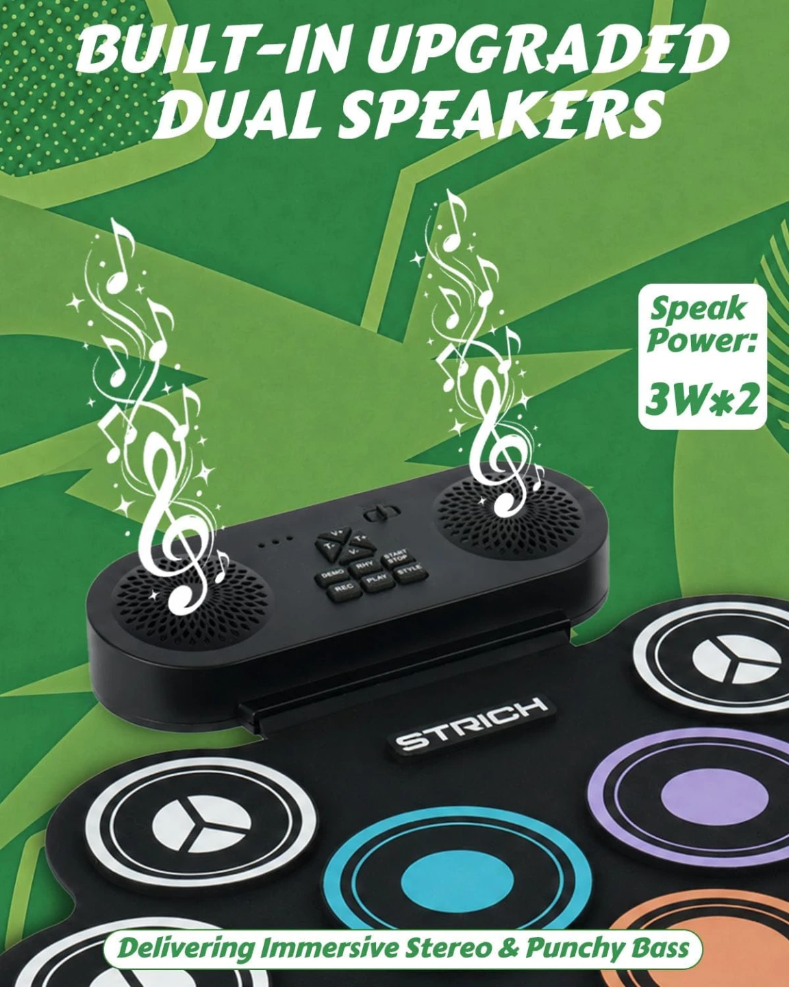 9-Pad Portable Electronic Drum Set - photo 4