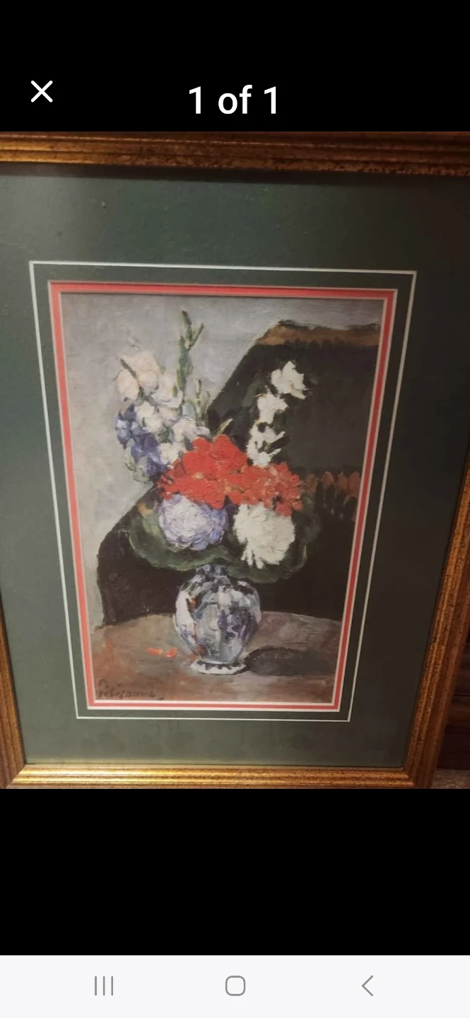 Framed Floral Still Life Painting⚽️OBO