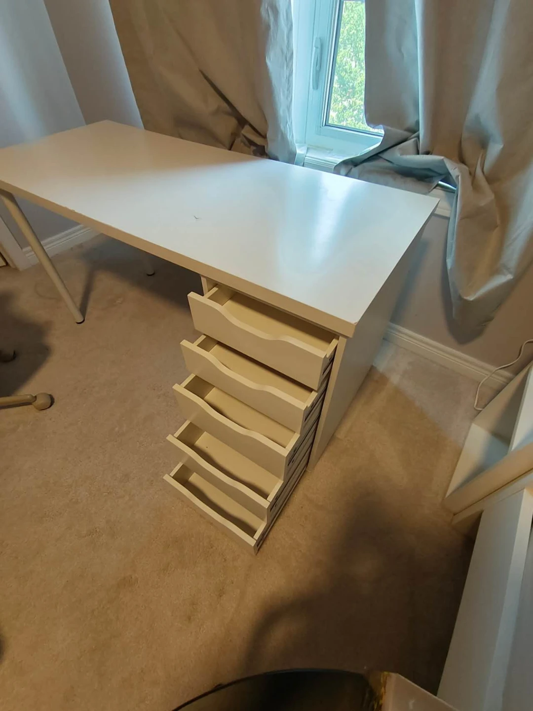IKEA Desk with Drawer Unit