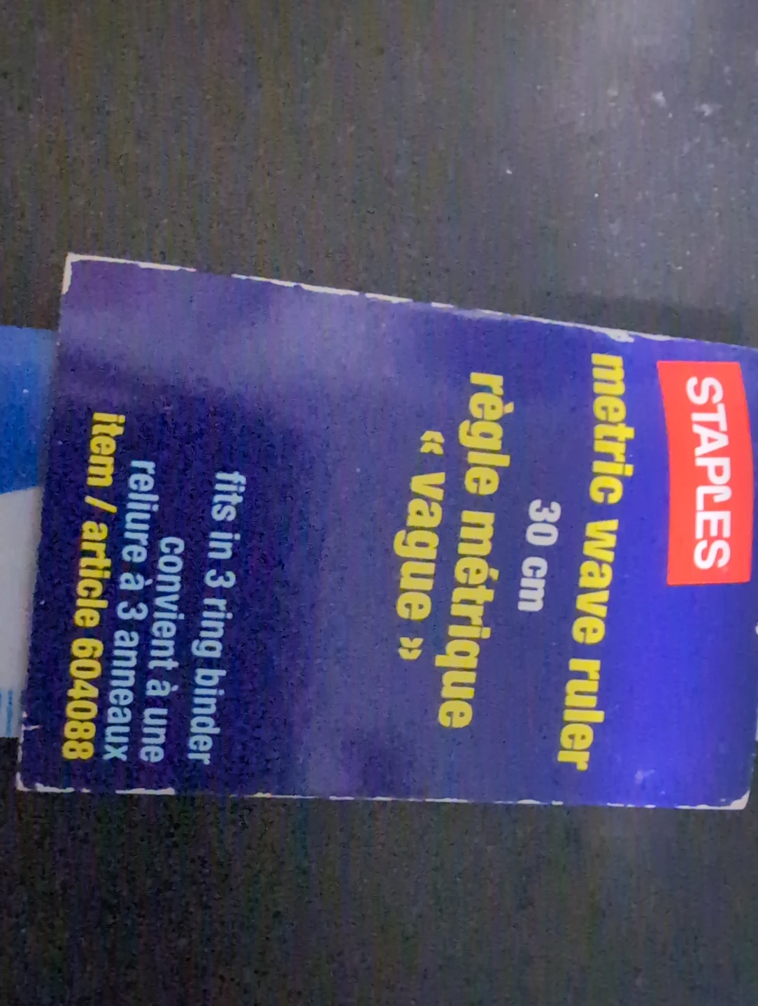 Staples Metric Wave Ruler 30 cm