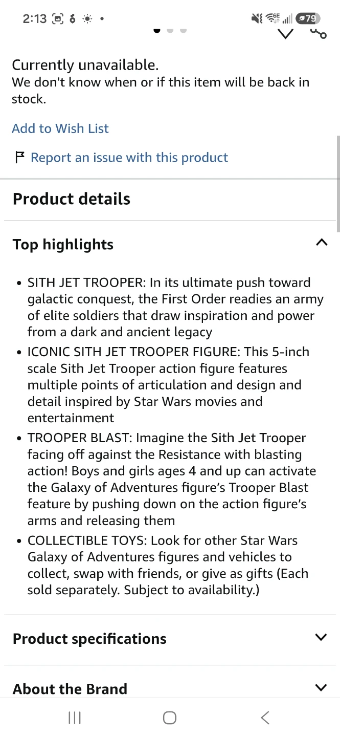 Sith Jet Trooper 5-inch Action Figure - photo 3