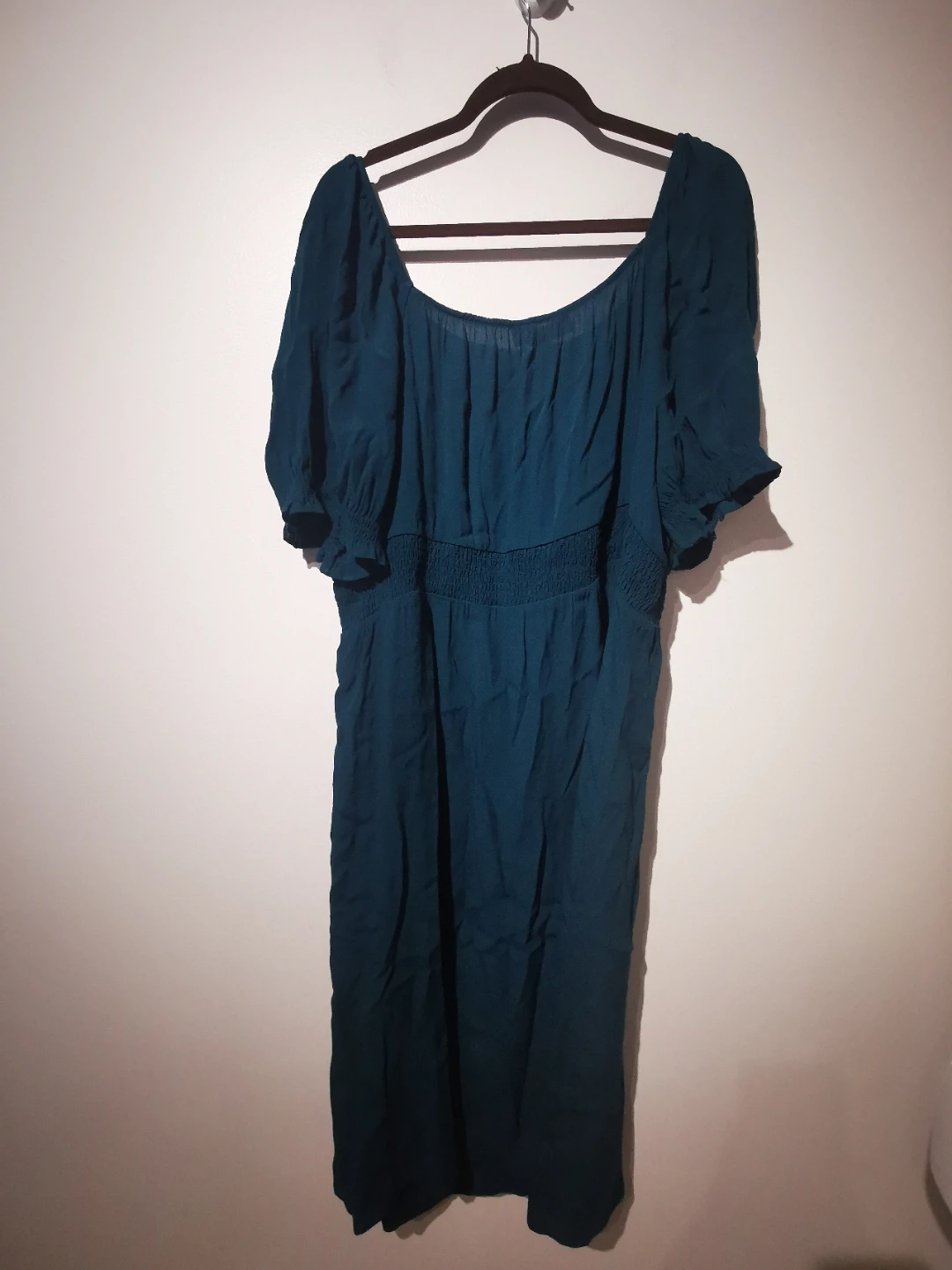 Nwt 3CAddition Elle Teal Smocked Waist Dress - photo 4
