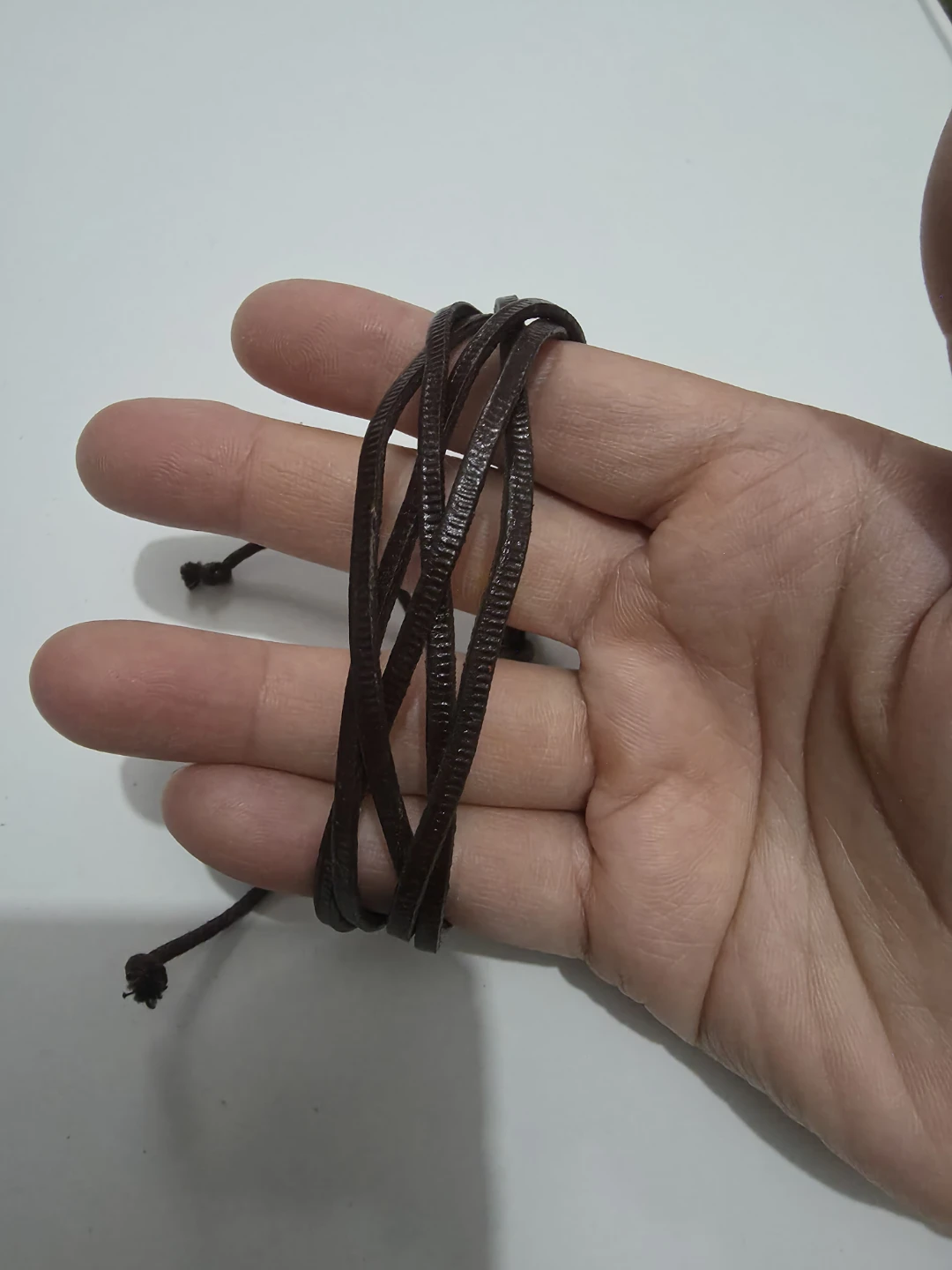 Dark Brown Leather Bracelet ⚽️