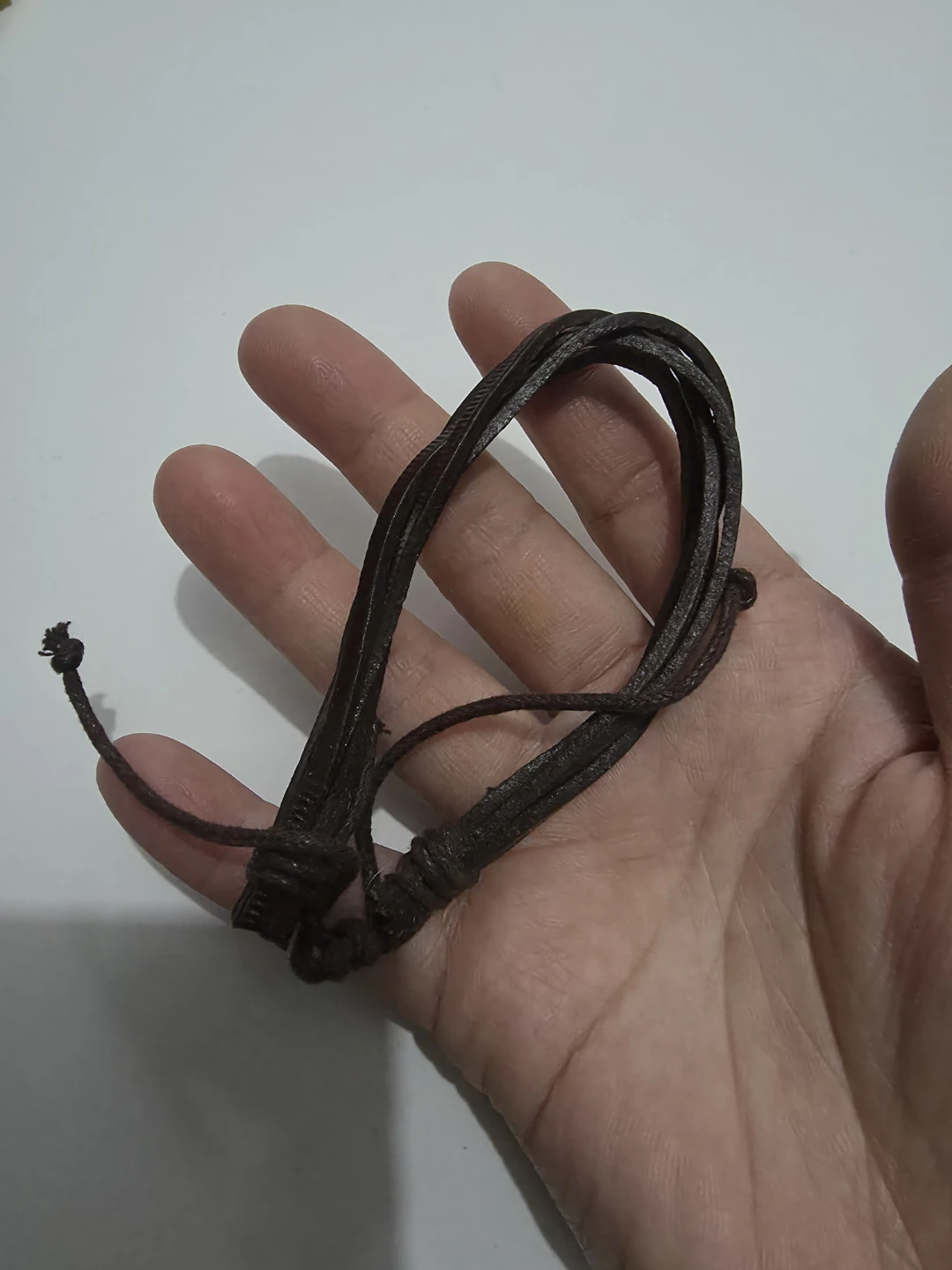 Dark Brown Leather Bracelet ⚽️ - photo 2