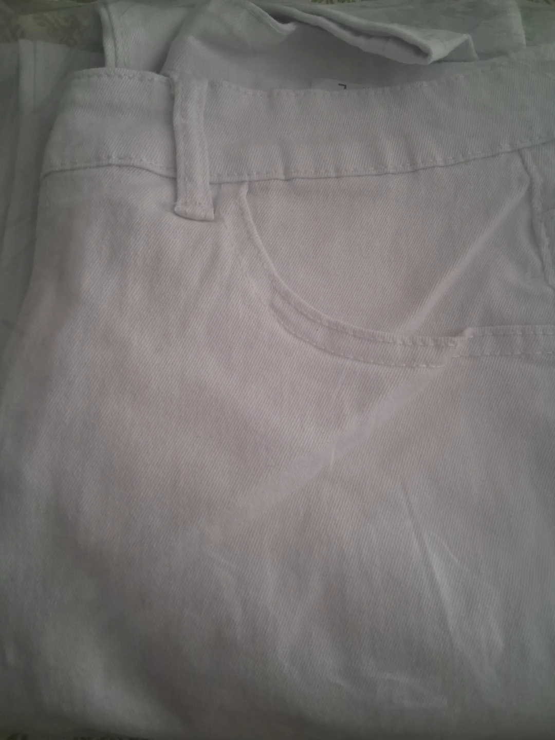 White Distressed Jeans - Size L - photo 2