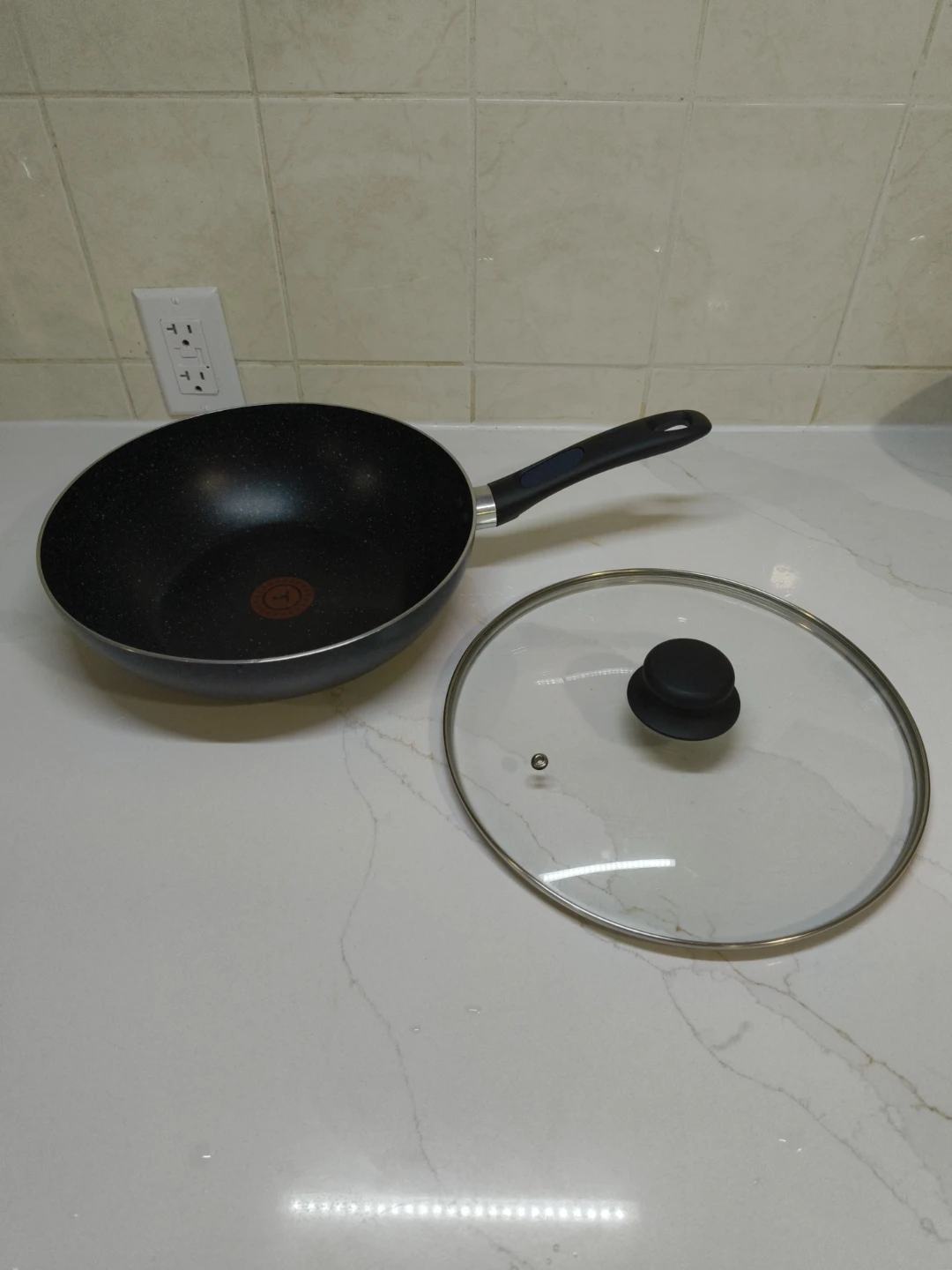 T-fal Wok with Glass Lid