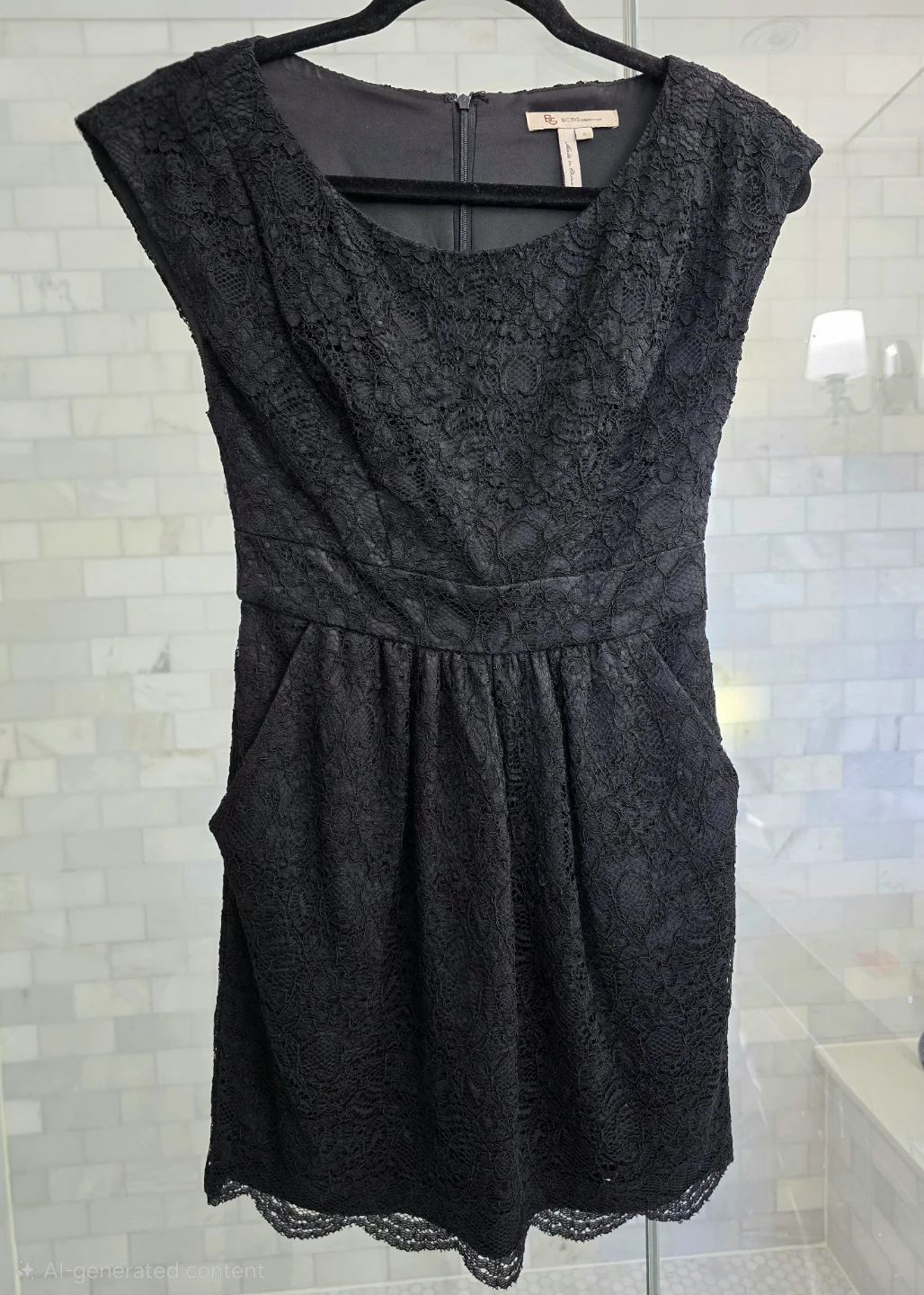 BCBG Generation Black Lace Dress Size 0