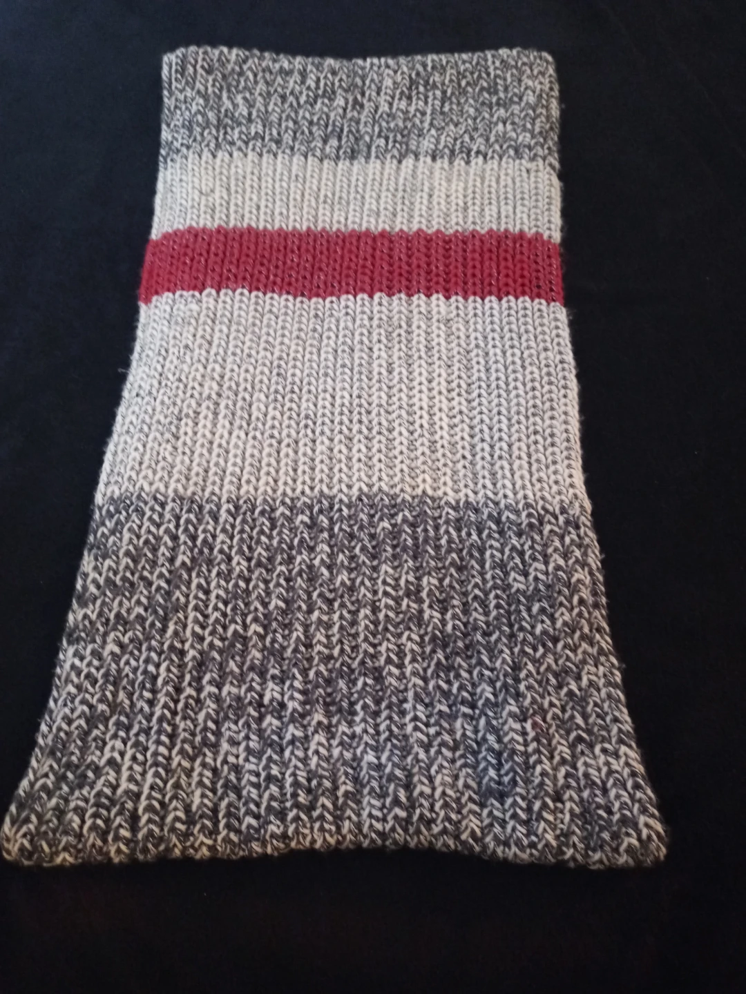 ROOTS Striped Knitted Head Cover and Scarf